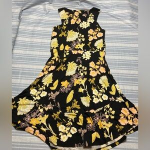 💛TODAY***$15***Loft black floral dress.